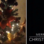 Happy Small Christmas tree with Flickering Lights