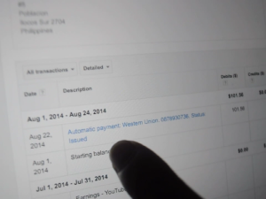 Withdraw Adsense Earnings